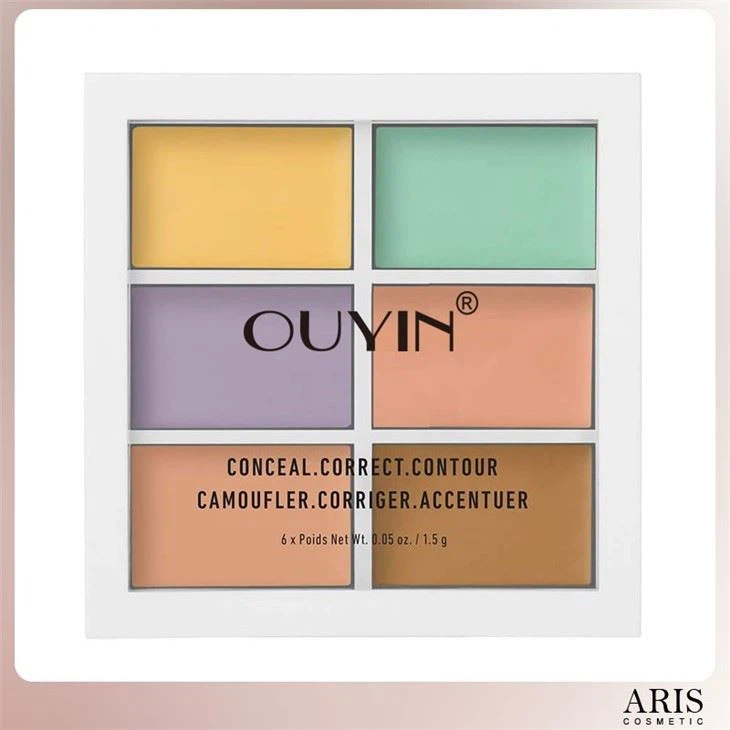 New 6 Color Cosmetics Cream Contour And Highlighting Makeup Kit Color Correcting Cream Concealer Camouflage Makeup Palette