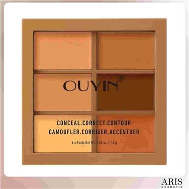 New 6 Color Cosmetics Cream Contour And Highlighting Makeup Kit Color Correcting Cream Concealer Camouflage Makeup Palette